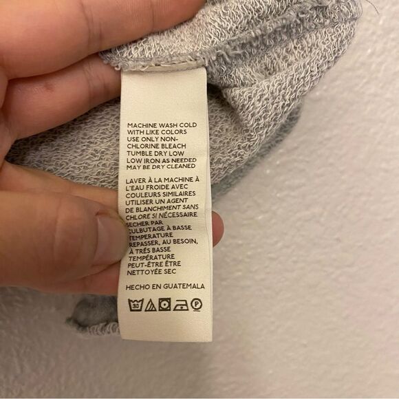 Free People Fresh to Def Pullover front tie crop oversized tank Heather Gray XS - Picture 8 of 8